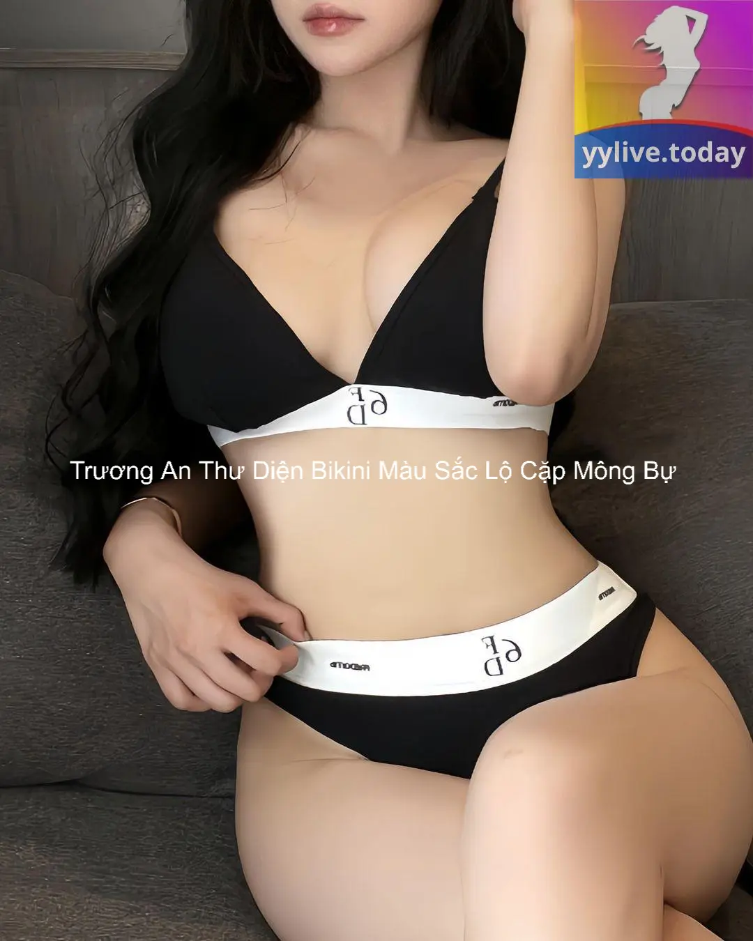 Trương An Thư Diện Bikini Màu Sắc Lộ Cặp Mông Bự 2